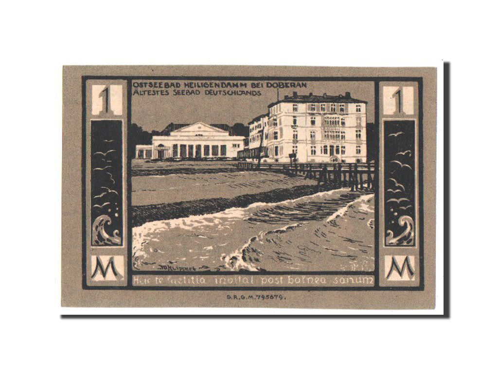 Banknote, Germany, Doberan Bad, 1 Mark, 1922, UNC(63), Mehl:276.4c