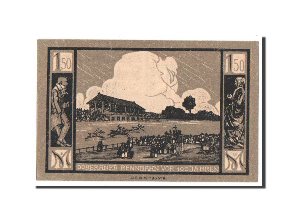 Banknote, Germany, Doberan Bad, 1.5 Mark, 1922, UNC(63), Mehl:276.4c