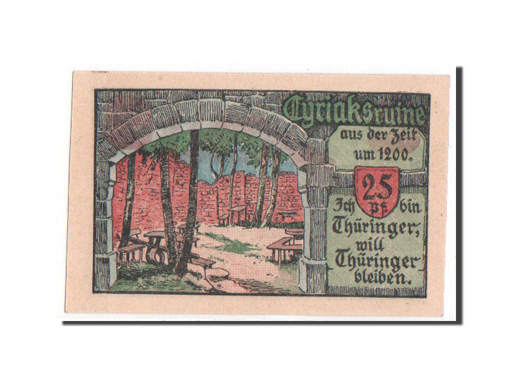 Banknote, Germany, Camburg a.d. Saale, 25 Pfennig, 1921, UNC(65-70), Mehl:215.2a