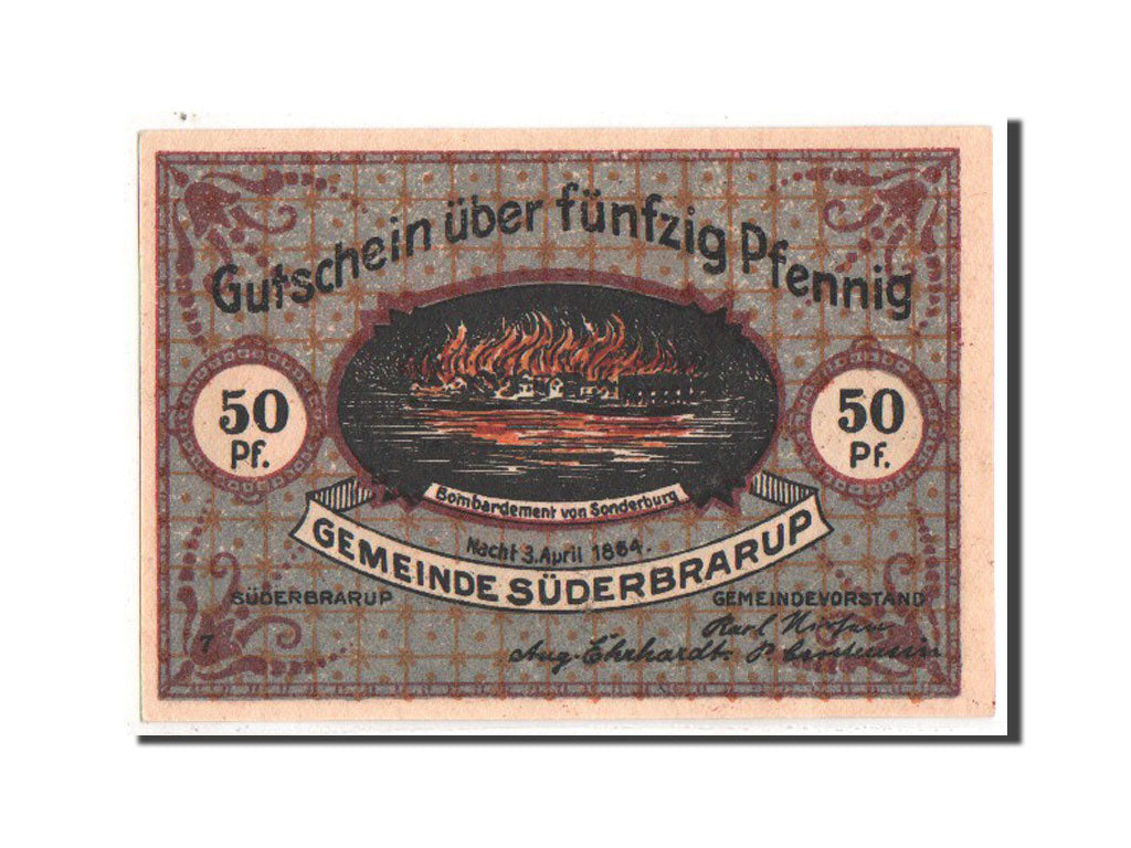 Banknote, Germany, Suderbrarup, 50 Pfennig, 1921, UNC(63), Mehl:1294.7f