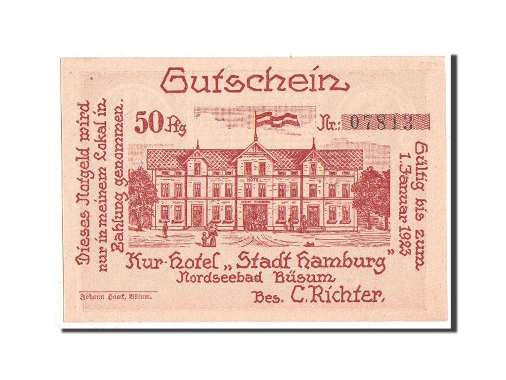 Banknote, Germany, Schleswig-Holstein, 50 Pfennig, 1921, UNC(63), Mehl:203.1a