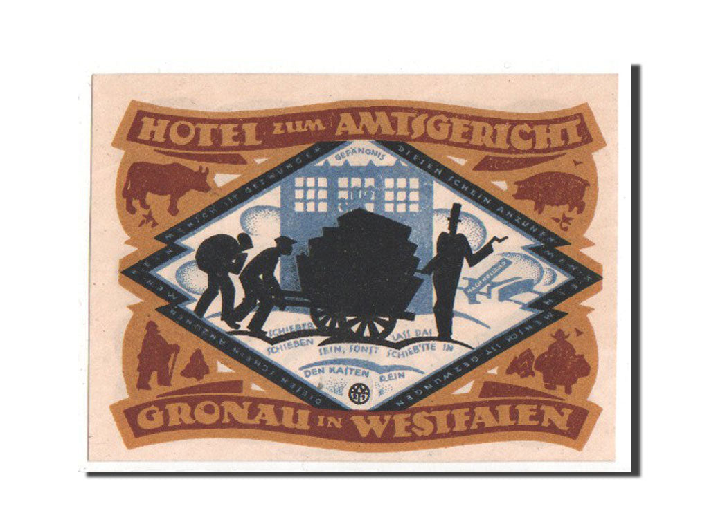 Billet, Allemagne, Gronau i.H. Stadt, 1 Mark, 1921, SPL, Mehl:476.1