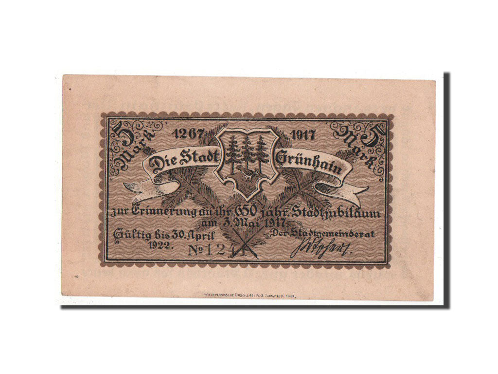 Banknote, Germany, Sachsen, 5 Mark, 1921, UNC(63), Mehl:491.1