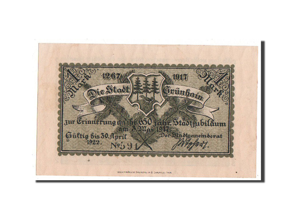 Banknote, Germany, Sachsen, 1 Mark, 1921, UNC(60-62), Mehl:491.1