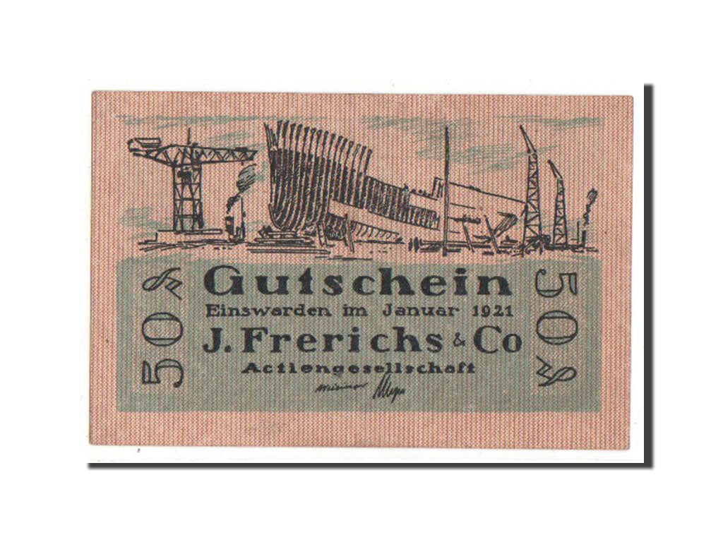 Banknote, Germany, Oldenburg, 50 Pfennig, 1921, UNC(63), Mehl:316.2