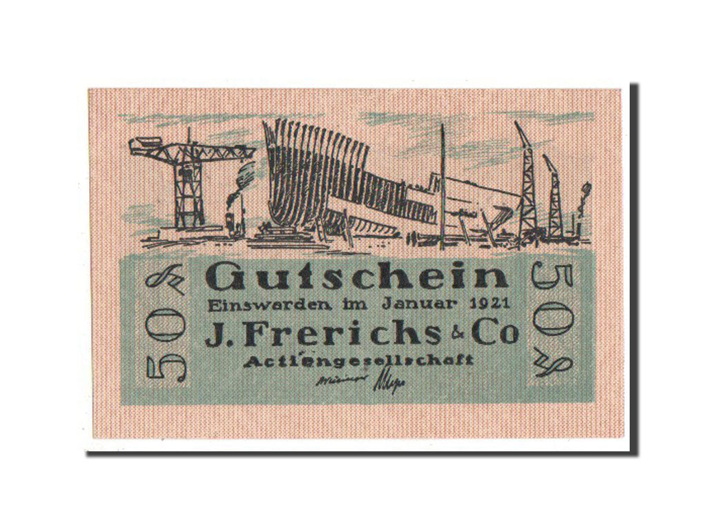 Banknote, Germany, Oldenburg, 50 Pfennig, 1921, UNC(65-70), Mehl:316.2