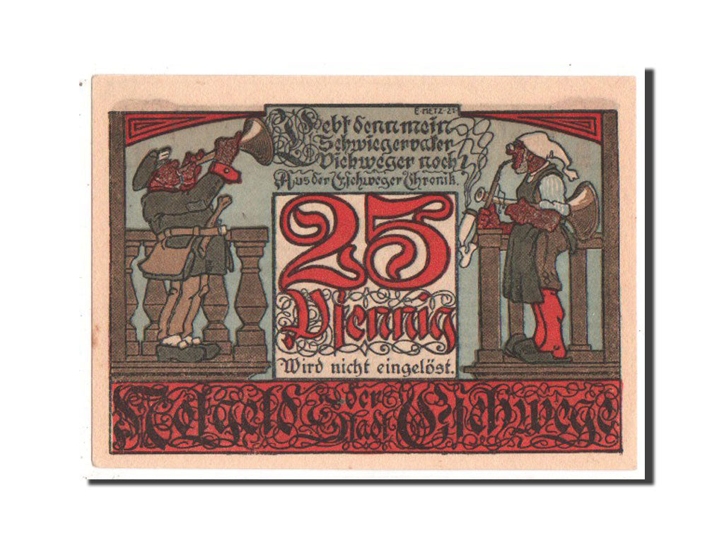 Banknote, Germany, Eschwege Stadt, 25 Pfennig, 1922, UNC(63), Mehl:352.2a