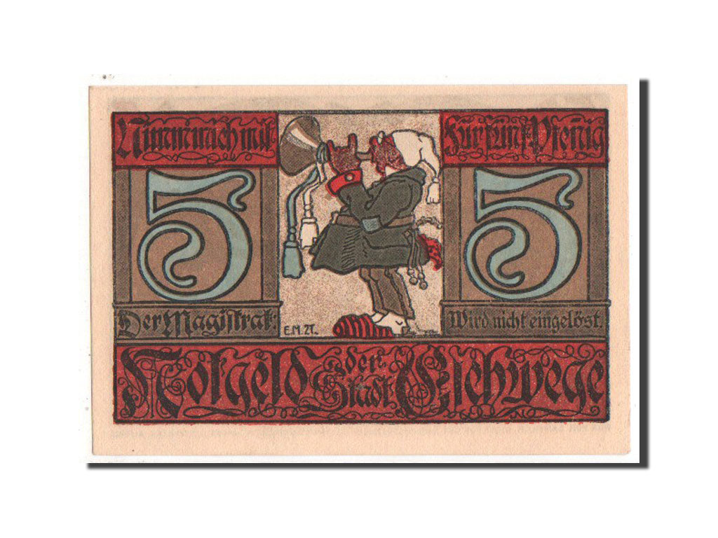 Banknote, Germany, Eschwege Stadt, 5 Pfennig, 1922, UNC(63), Mehl:352.2a
