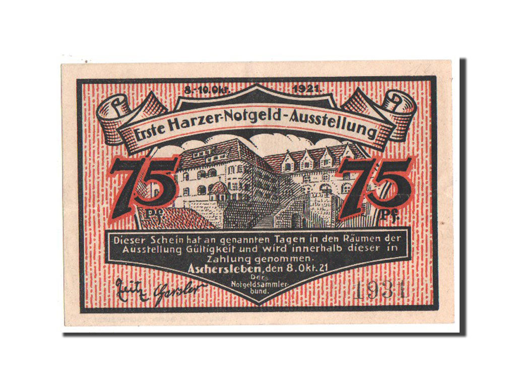Banknote, Germany, Provinz Sachsen, 75 Pfennig, 1921, UNC(63), Mehl:49.2