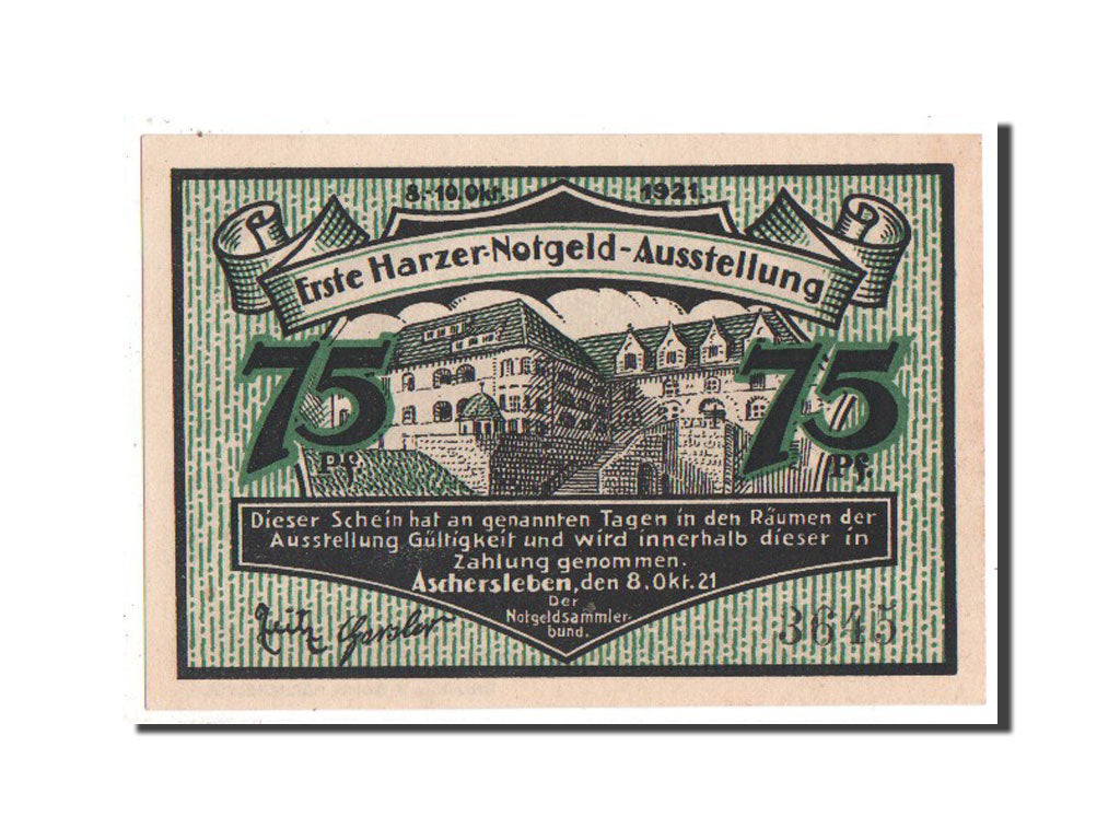 Banknote, Germany, Provinz Sachsen, 75 Pfennig, 1921, UNC(63), Mehl:49.1