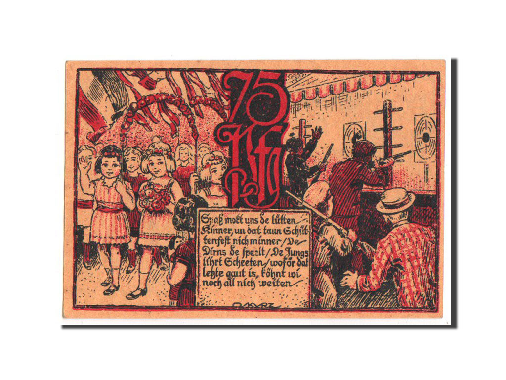 Banknote, Germany, Horneburg, 75 Pfennig, 1922, UNC(63), Mehl:631.1