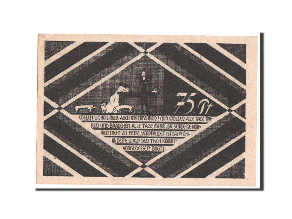 Banknote, Germany, Hasloh, 75 Pfennig, 1921, UNC(63), Mehl:584.2a