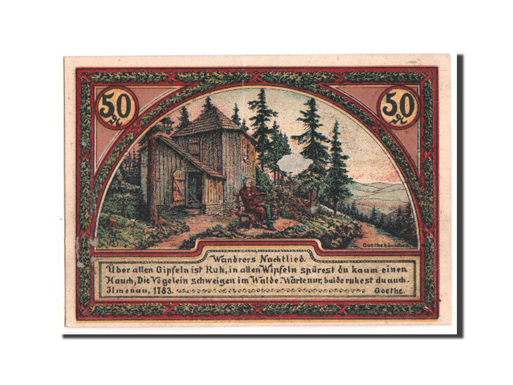 Banknote, Germany, Ilmenau Stadt, 50 Pfennig, 1921, UNC(63), Mehl:643.4