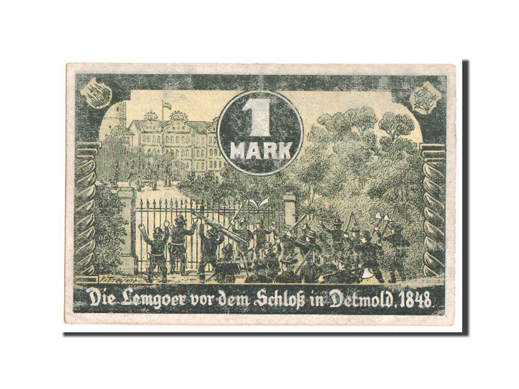 Banknote, Germany, Lemgo Stadt, 1 Mark, 1921, UNC(60-62), Mehl:788.1b