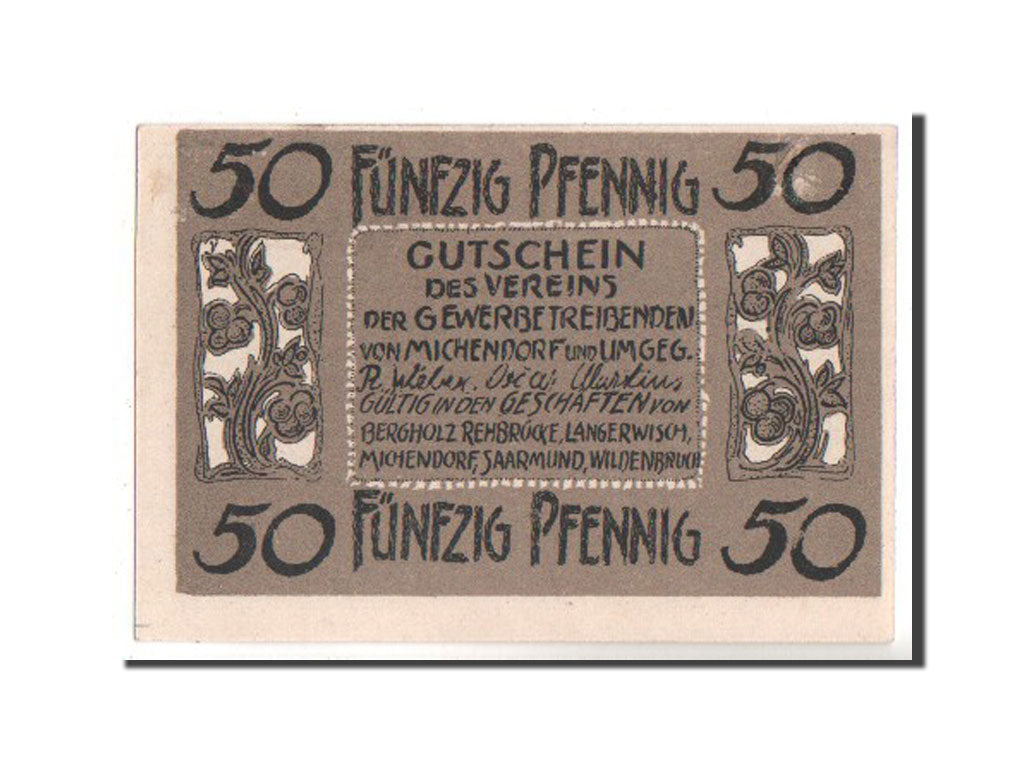 Banknote, Germany, Brandenburg, 50 Pfennig, 1921, UNC(63), Mehl:887.1