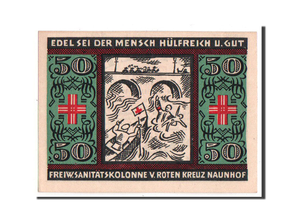 Banknote, Germany, Naunhof, 50 Pfennig, 1921, UNC(63), Mehl:929.1a
