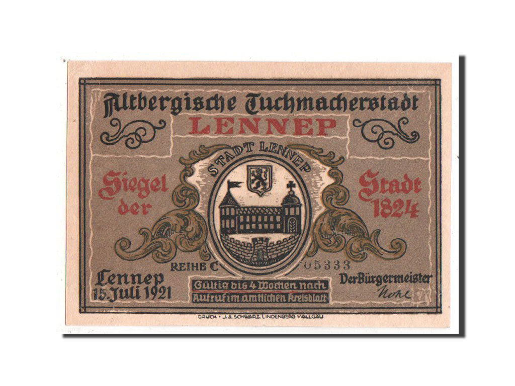 Banknote, Germany, Rheinland, 50 Pfennig, 1921, UNC(63), Mehl:791.1