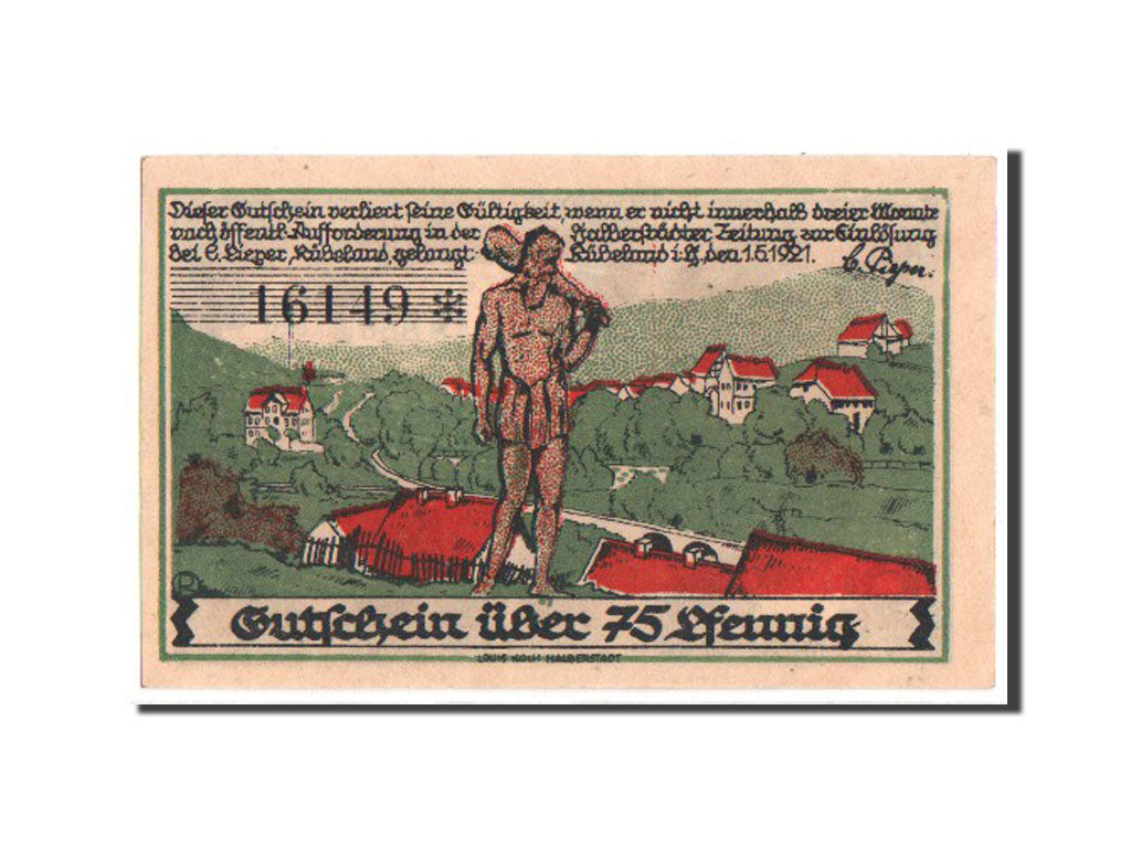 Banknote, Germany, Brandenburg, 75 Pfennig, 1921, UNC(63), Mehl:1147