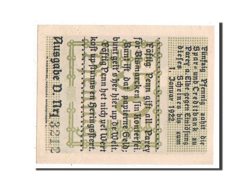 Banknote, Germany, Provinz Sachsen, 50 Pfennig, 1921, UNC(63), Mehl:1047.2
