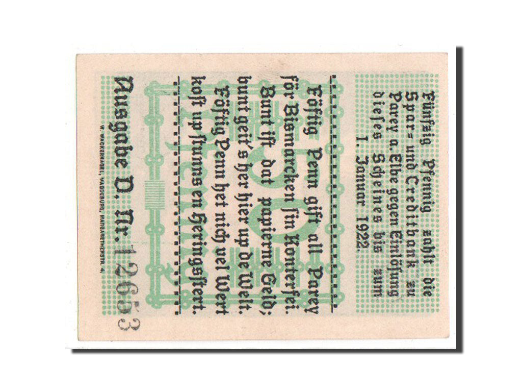 Banknote, Germany, Provinz Sachsen, 50 Pfennig, 1921, UNC(63), Mehl:1047.3