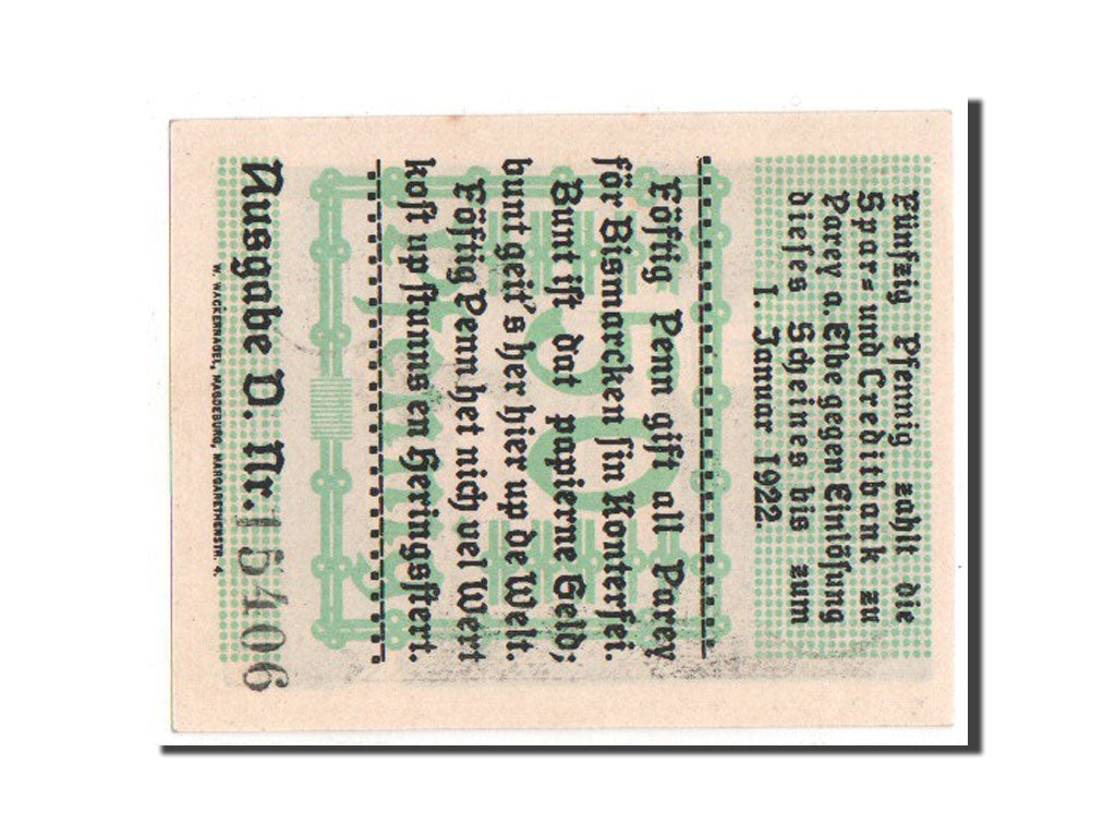 Banknote, Germany, Provinz Sachsen, 50 Pfennig, 1921, UNC(63), Mehl:1047.3