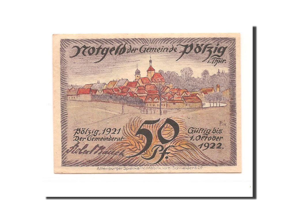 Banknote, Germany, Sachsen-Altenburg, 50 Pfennig, 1921, UNC(63), Mehl:1065.1