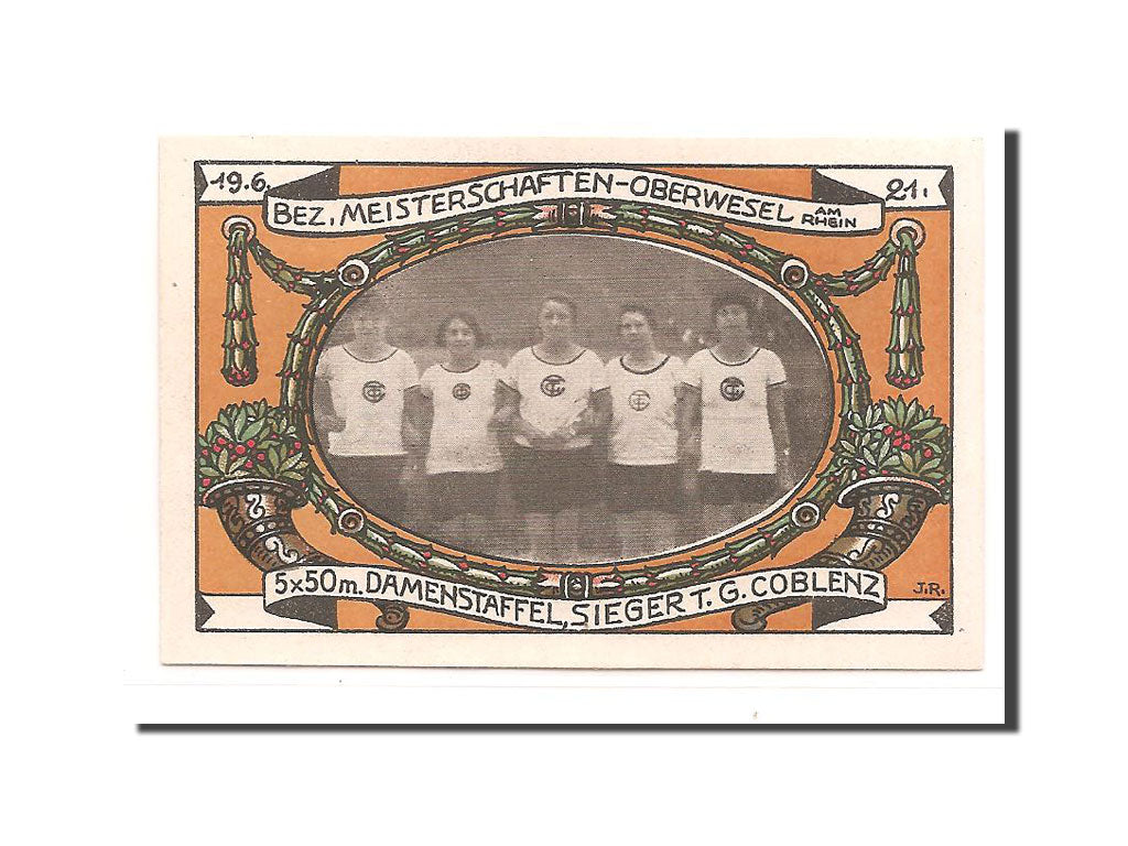 Banknote, Germany, Oberwesel Stadt, 100 Pfennig, 1921, UNC(65-70), Mehl:1005.1