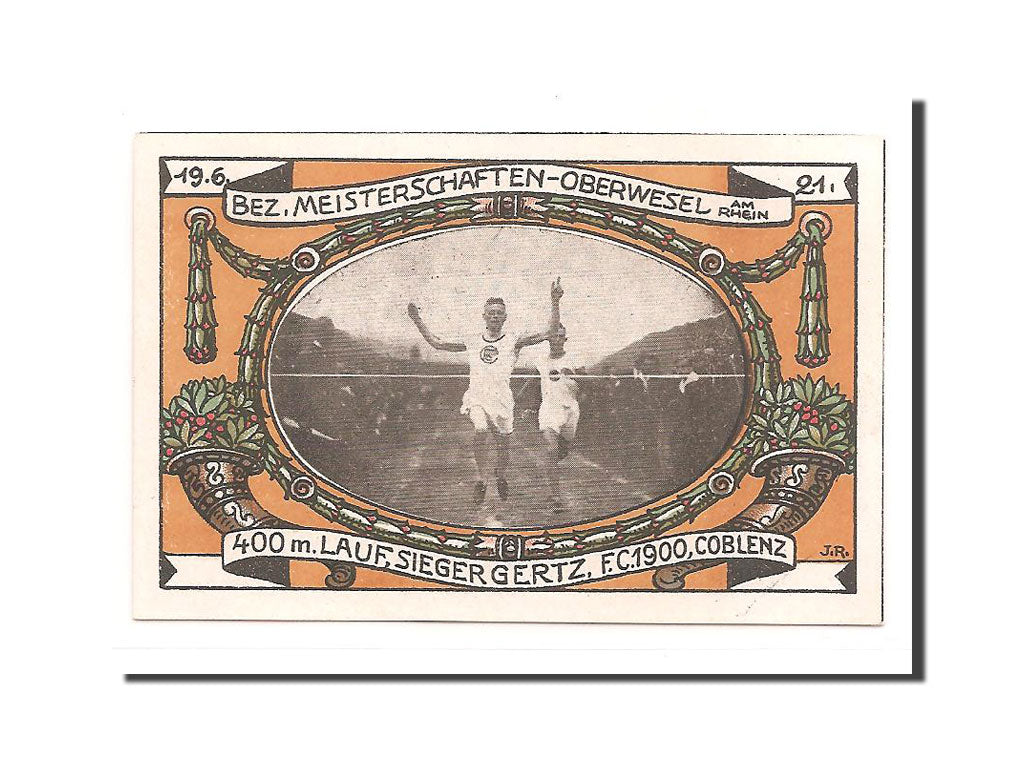 Geldschein, Deutschland, Oberwesel Stadt, 50 Pfennig, 1921, UNZ, Mehl:1005.1