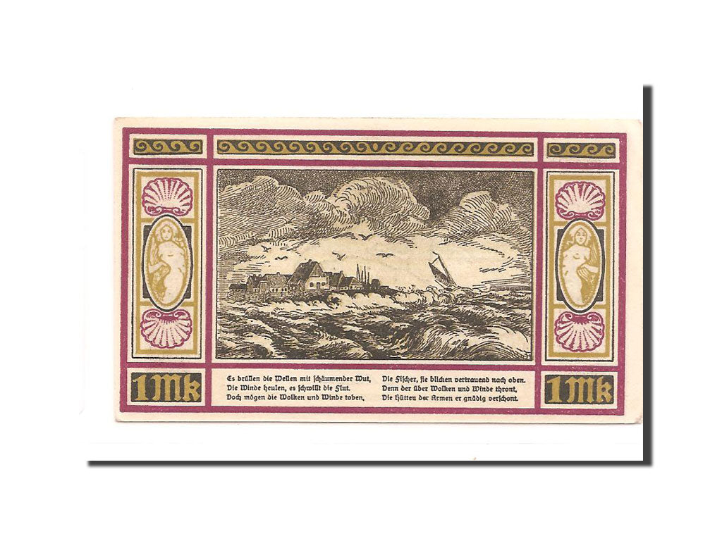 Banknote, Germany, Schleswig-Holstein, 1 Mark, 1921, UNC(63), Mehl:1013.2