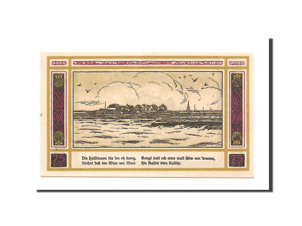 Banknote, Germany, Schleswig-Holstein, 75 Pfennig, 1921, UNC(63), Mehl:1013.2