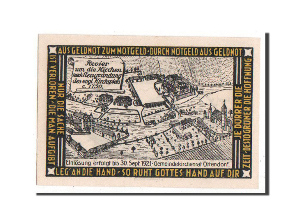 Banknote, Germany, Otterndorf a. Elbe Stadt, 25 Pfennig, 1921, UNC(65-70)