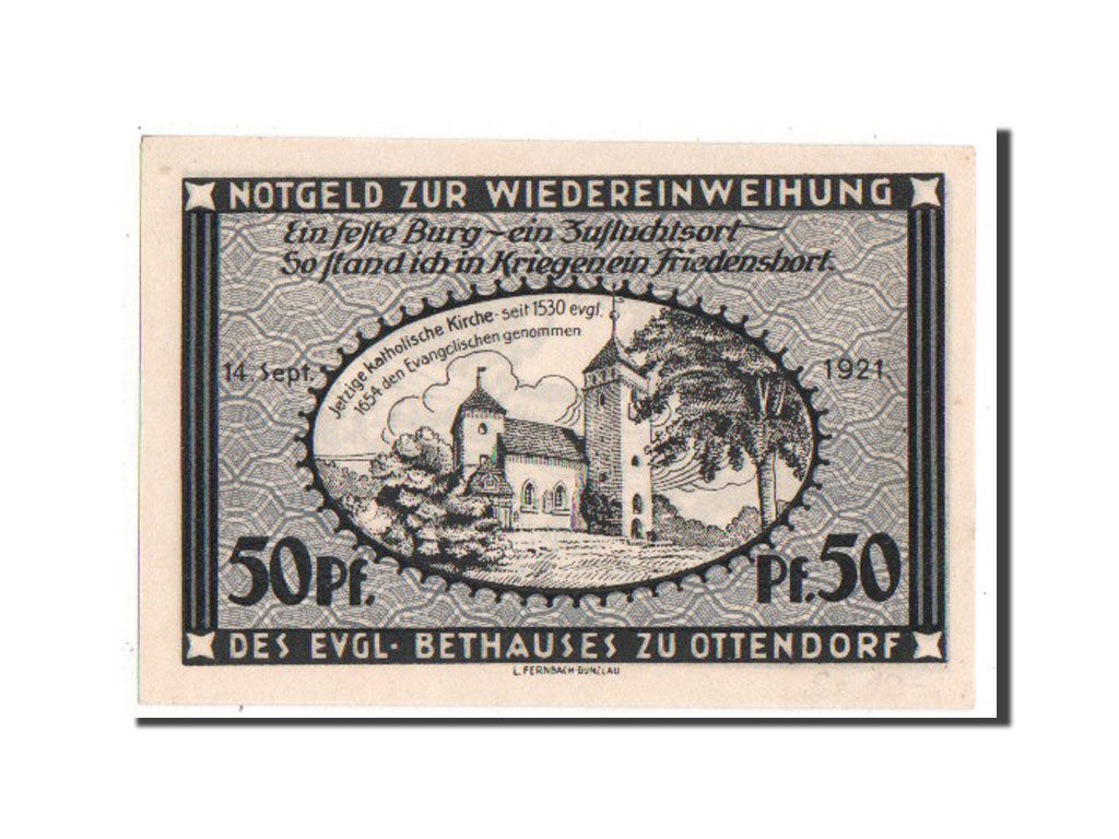 Germany, Ottendorf, 50 Pfennig, UNC(63)