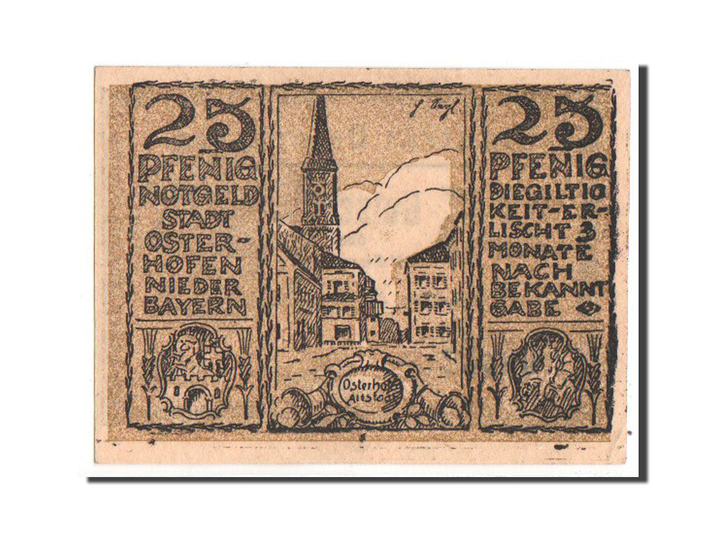 Banknote, Germany, Bayern, 25 Pfennig, 1917, AU(55-58), Mehl:1034.1a