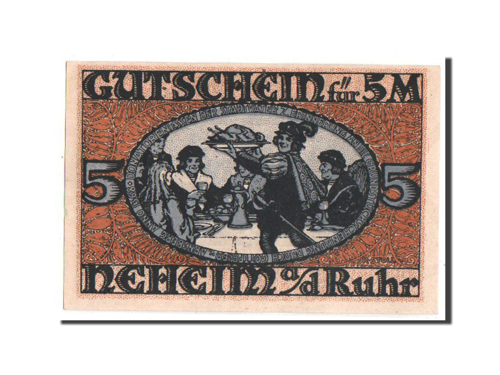 Banknote, Germany, Neheim a.d. Ruhr, 5 Mark, UNC(63), Mehl:931.1a