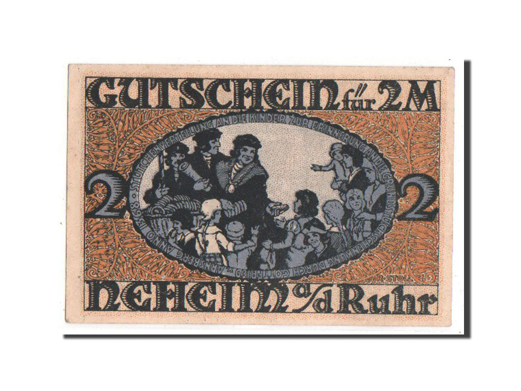 Billet, Allemagne, Neheim a.d. Ruhr, 2 Mark, SPL, Mehl:931.1a