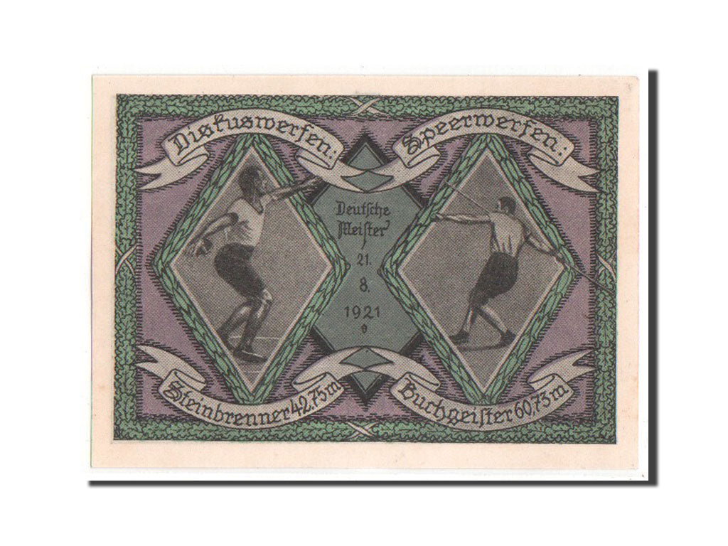 Banknote, Germany, Naunhof, 50 Pfennig, 1921, UNC(65-70), Mehl:930.1