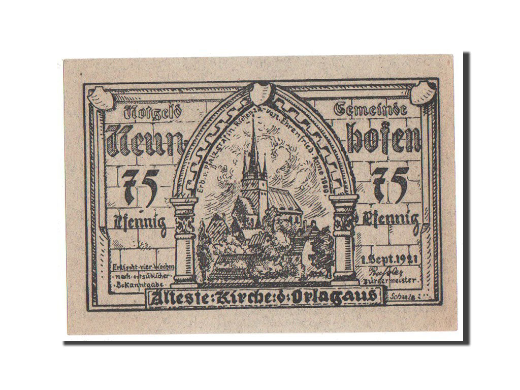 Banknote, Germany, Sachsen-Weimar-Eisenach, 75 Pfennig, 1921, UNC(63)