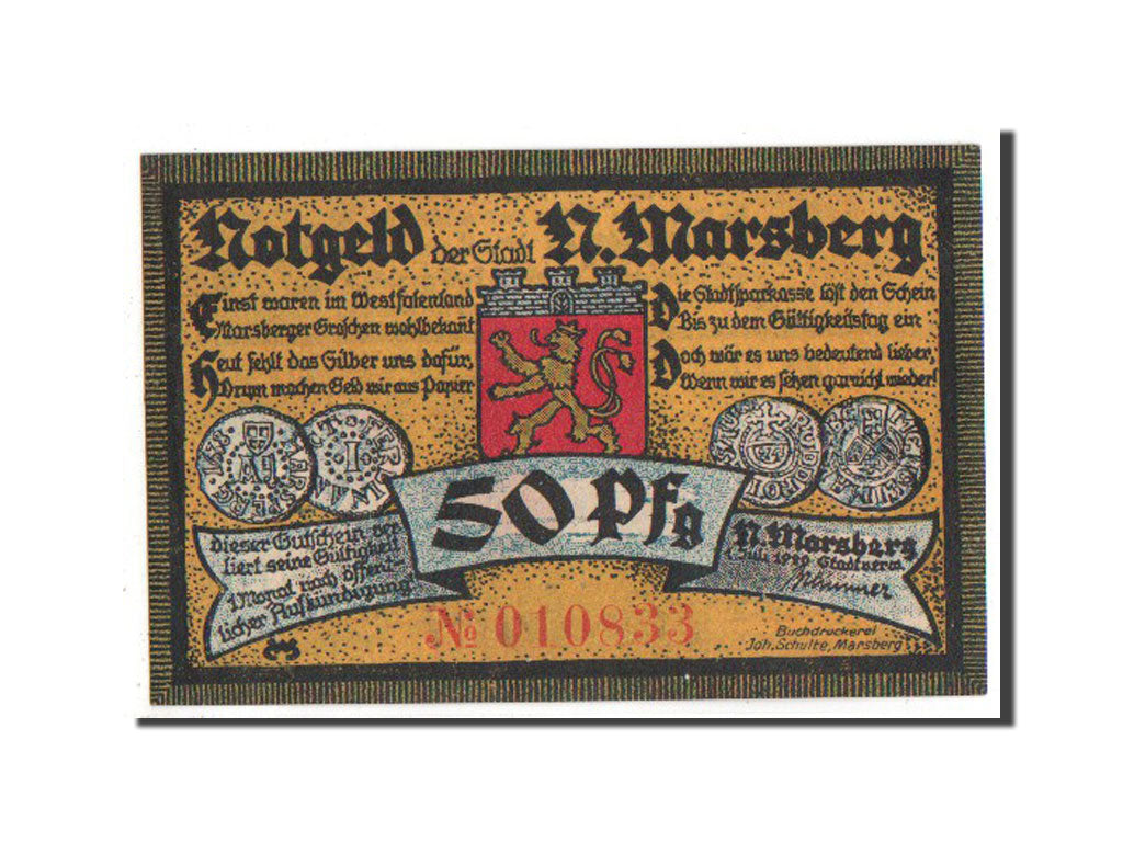 Banknote, Germany, Westfalen, 50 Pfennig, 1920, UNC(63), Mehl:971.1