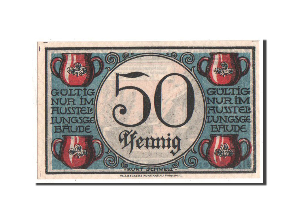 Banknote, Germany, Marburg Stadt, 50 Pfennig, 1921, UNC(63), Mehl:867.1