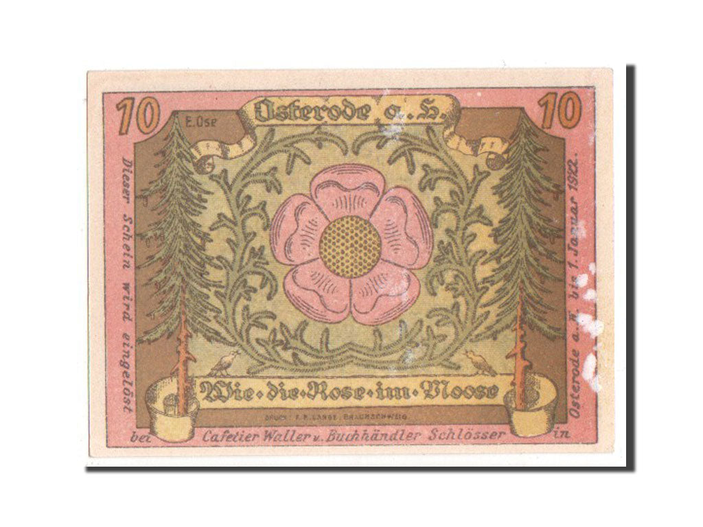 Banknote, Germany, Hannover, 10 Pfennig, 1921, AU(55-58), Mehl:1036.1