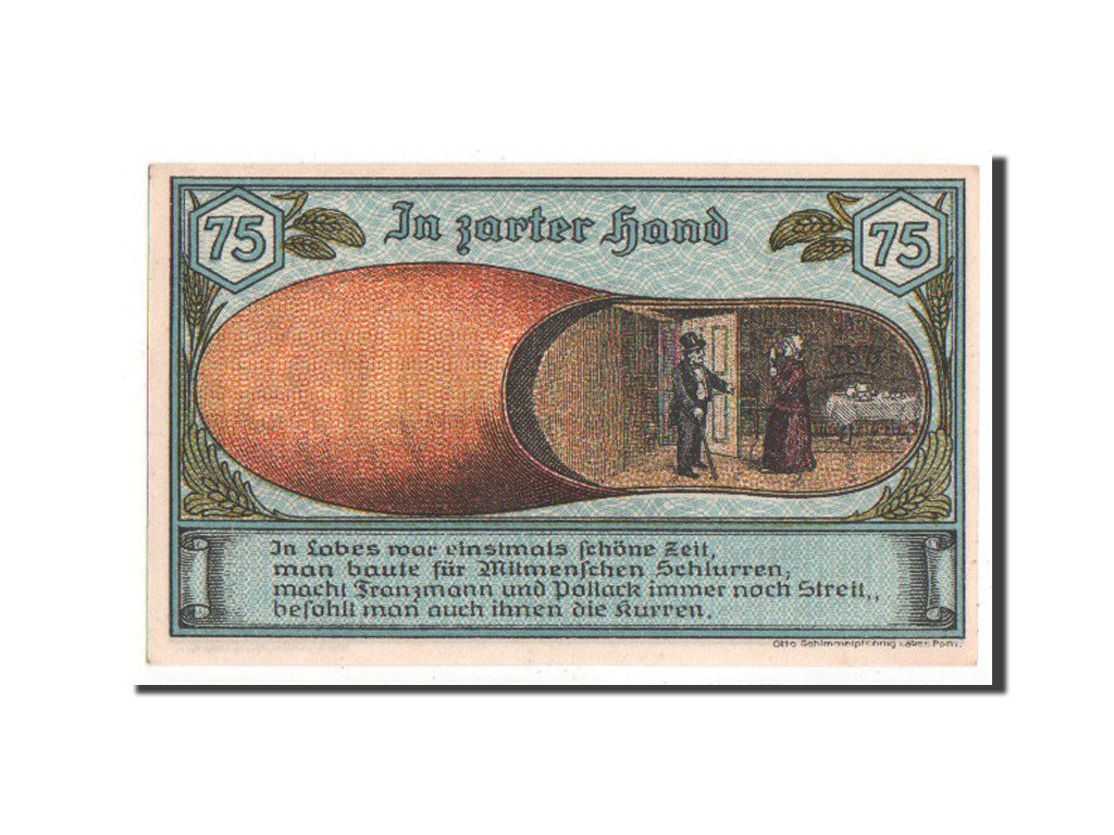 Banknote, Germany, Pommern, 75 Pfennig, 1921, UNC(63), Mehl:755.1b