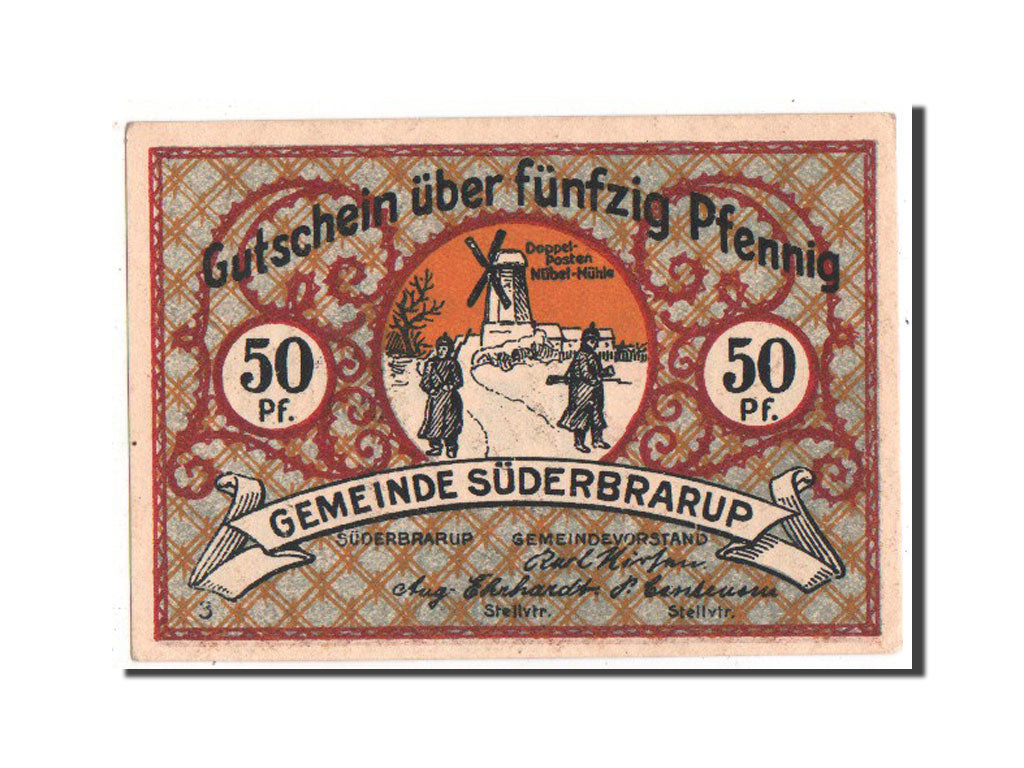 Banknote, Germany, Suderbrarup, 50 Pfennig, 1921, UNC(63), Mehl:1294.7a