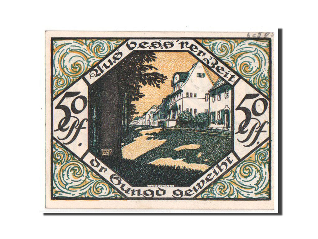 Banknote, Germany, Scheibenberg Stadt, 50 Pfennig, 1921, UNC(63), Mehl:1175.1b