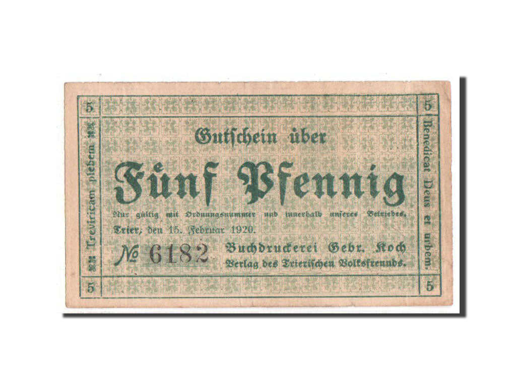 Banknote, Germany, Trier Stadt, 50 Pfennig, 1920, AU(55-58), Mehl:1342.2