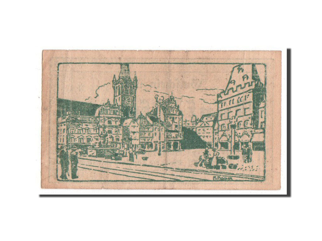 Banknote, Germany, Trier Stadt, 50 Pfennig, 1920, AU(55-58), Mehl:1342.2