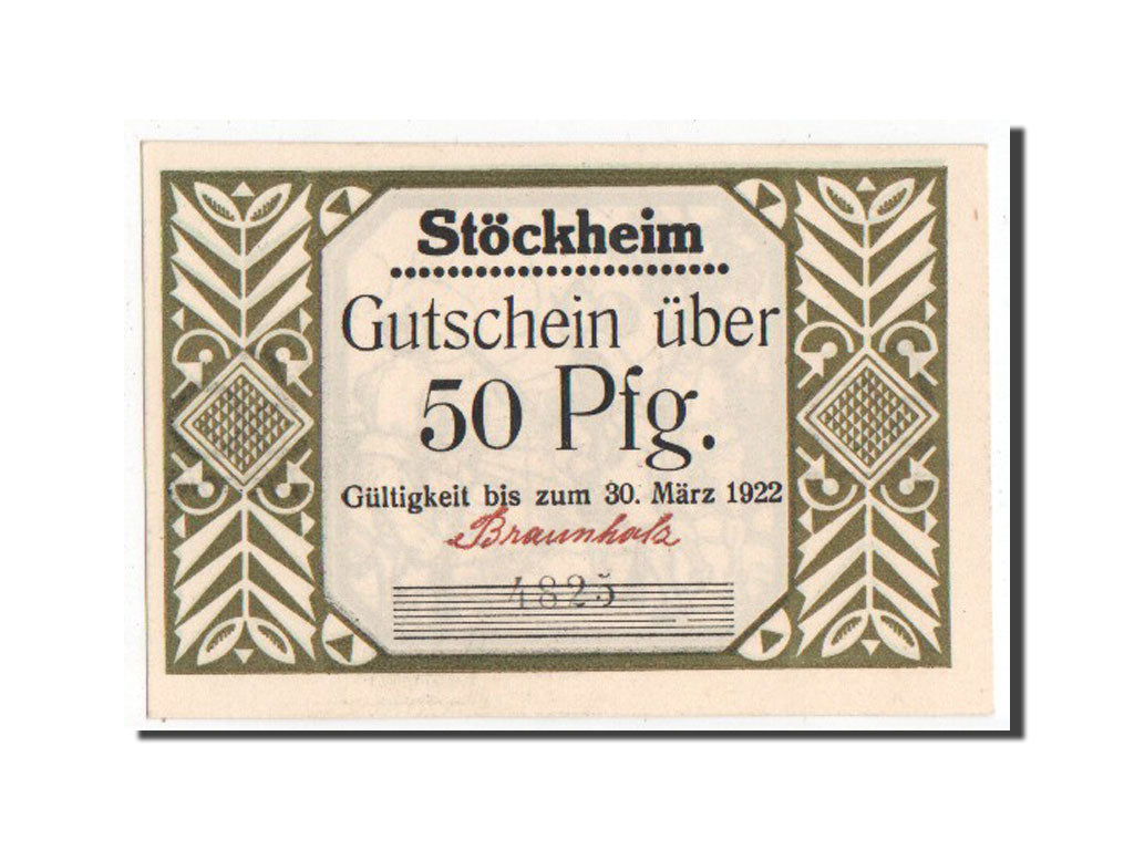 Banknote, Germany, Stockheim Gemeinde, 50 Pfennig, 1922, UNC(64), Mehl:1272.2