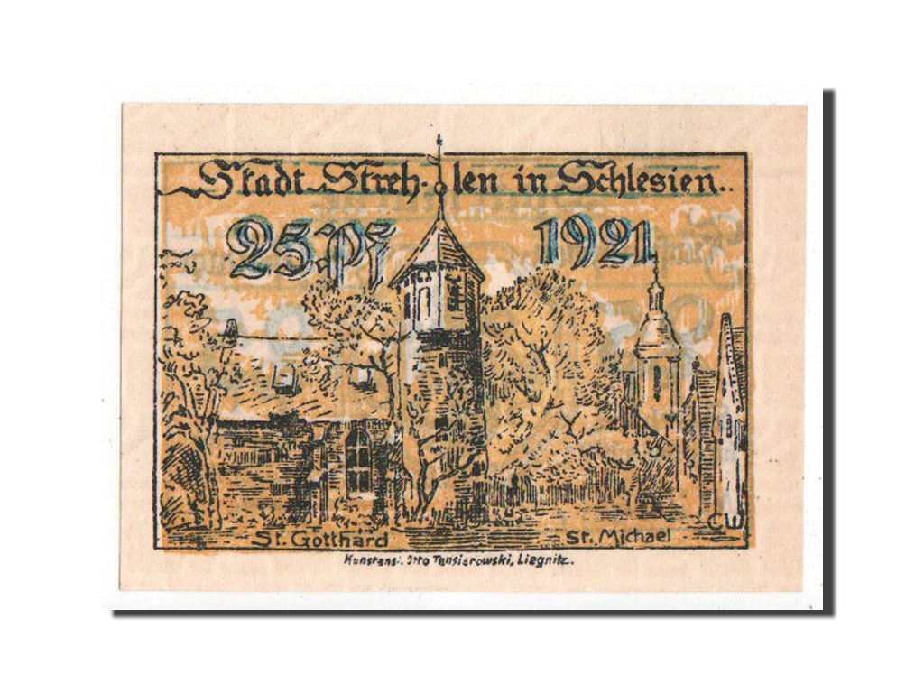 Banknote, Germany, Schlesien, 25 Pfennig, 1921, 1921-10-01, UNC(63)