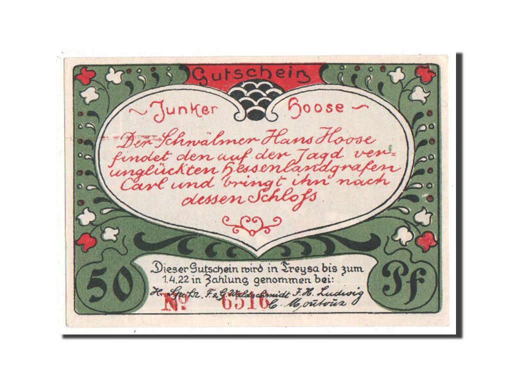Geldschein, Deutschland, Hessen-Nassau, 50 Pfennig, 1922, UNZ-, Mehl:1340.1a