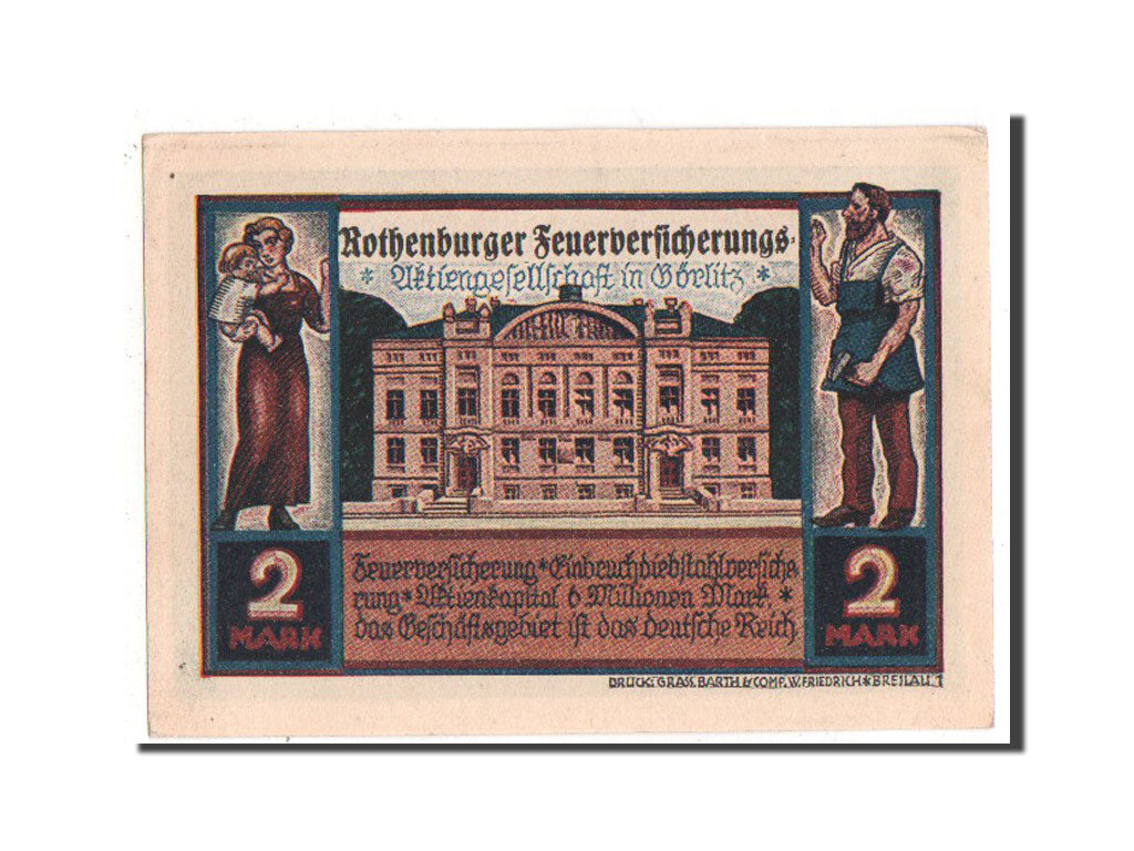 Billet, Allemagne, Rothenburg o.T. Stadt, 2 Mark, 1921, SPL, Mehl:1140.1