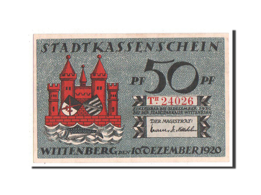 Banknote, Germany, Provinz Sachsen, 50 Pfennig, 1920, UNC(63), Mehl:1443.1